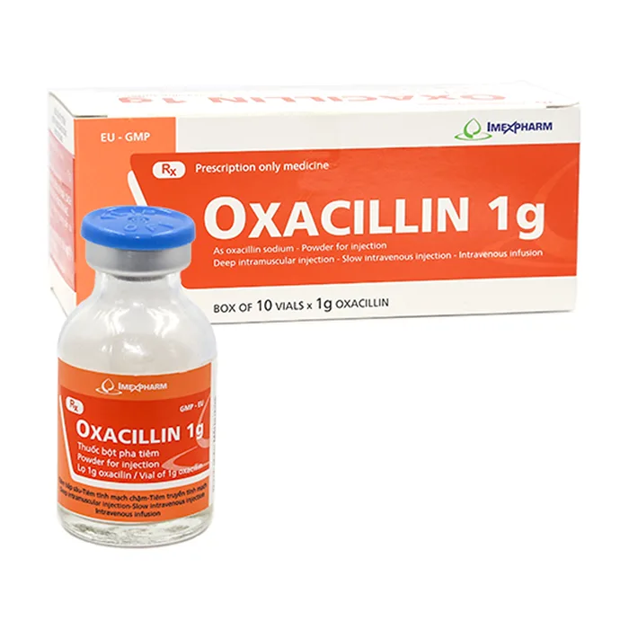 Oxacillin 1g Bidiphar (1 ống) - Điều trị các chứng nhiễm khuẩn