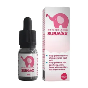 Subavax 10ml Á Âu - Nhỏ mũi họng lợi khuẩn tăng sức đề kháng niêm mạc đường hô hấp trên
