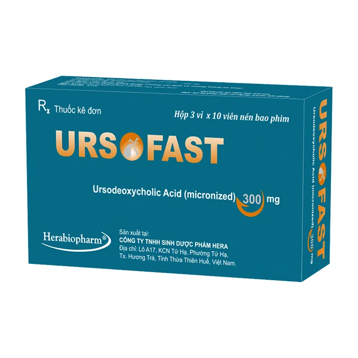 Ursofast 300mg (3 vỉ x 10 viên) - Cải thiện chức năng gan trong viêm gan mạn tính