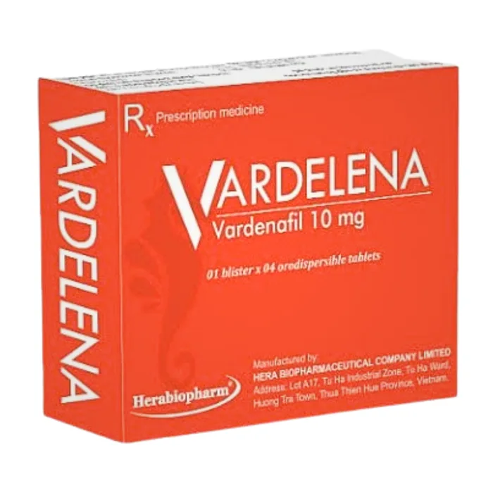 Vardelena 10mg (1 vỉ x 4 viên) - Điều trị rối loạn cương dương