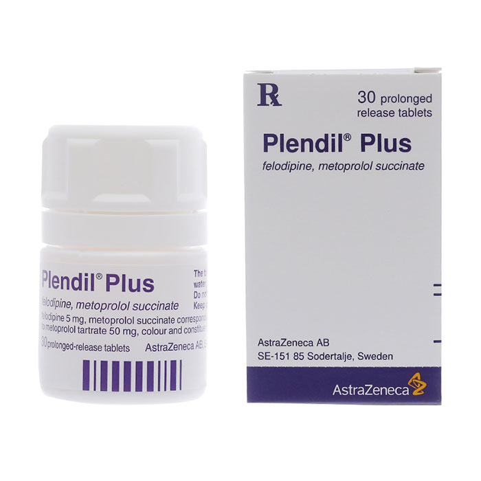 Thuốc trị cao huyết áp Astra Zeneca Plendil Plus 30 viên