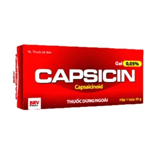 Capsicin gel 0,05% 20g (Capsaicin) - Đau thần kinh ngoại biên