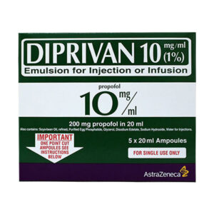 Diprivan 10mg/ml Astra Zeneca 5 lọ x 20ml