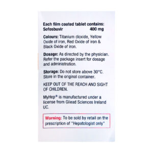 Thuốc kháng virus Mylan Myhep 400mg 28 viên