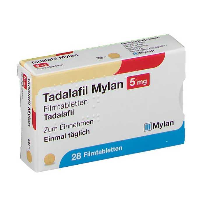 Thuốc cường dương Mylan Tadalafil 5mg 28 viên