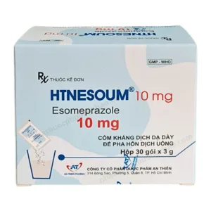 Htnesoum 10mg - Esomeprazol 10mg (Hộp 30 gói x 3g) - Điều trị trào ngược dạ dày - thực quản