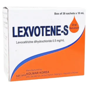 Lexvotene-S 0.5mg/ml (30 gói x 10ml) - Điều trị viêm mũi dị ứng, hắt hơi, chảy nước mũi