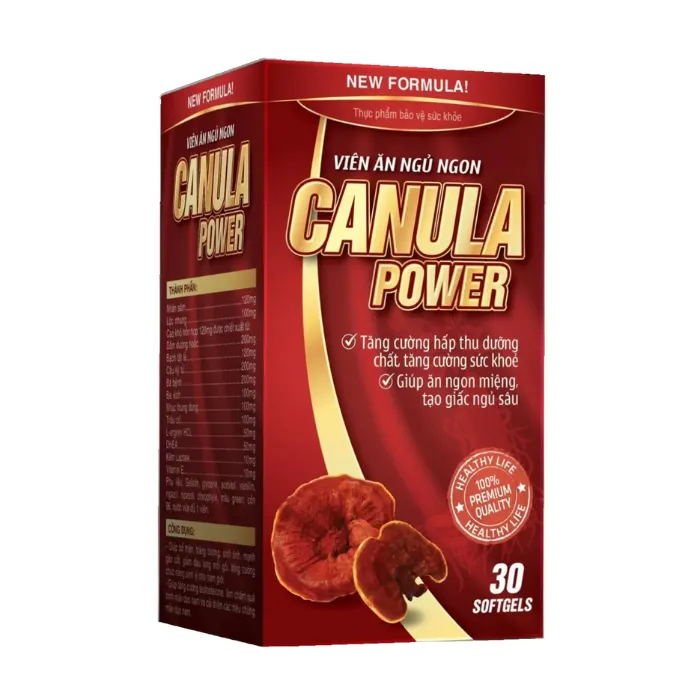 Canula Power (30 viên) - Hỗ trợ dưỡng tâm, an thần, giúp ngủ ngon, ngủ sâu giấc