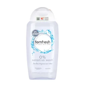 Femfresh 0% Sensitive Wash (Chai 250ml) - Dung dịch vệ sinh phụ nữ làm sạch cho da nhạy cảm