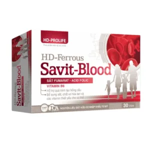 HD-Ferrous Savit-Blood (Hộp 30 viên) - Bổ sung sắt, acid folic