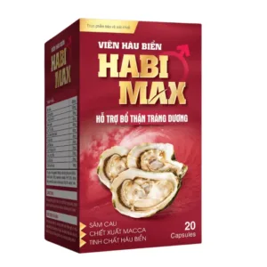 HABI MAX (Hộp 1 lọ 20 viên) - Hỗ trợ bổ thận tráng dương Viên Hàu Biển