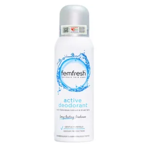 Femfresh Active Deodorant (125ml) - Xịt khử mùi và thơm mát vùng kín cao cấp