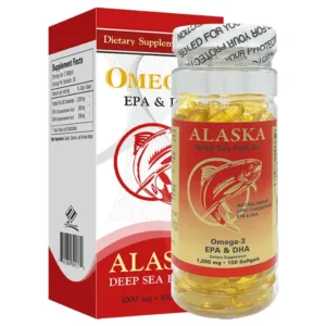 Viên dầu cá Omega 3 Alaska Deep Sea Fish Oil (Hộp 100 viên) - Hỗ trợ tăng cường khả năng tập trung, ghi nhớ