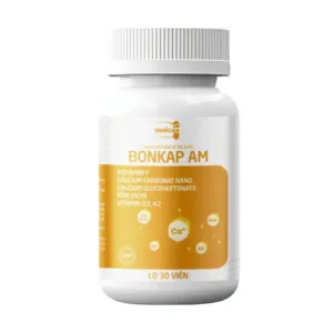 Bonkap AM (Lọ 30 viên) – Hỗ trợ bổ sung canxi cho cơ, phát triển cơ xương khớp toàn diện