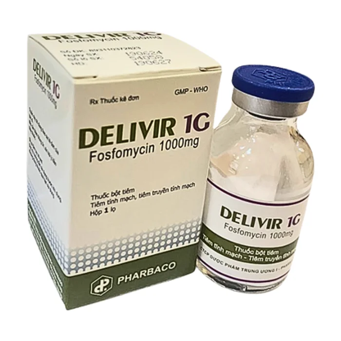 Delivir 1g Pharbaco (Hộp 1 lọ) - Thuốc điều trị nhiễm khuẩn