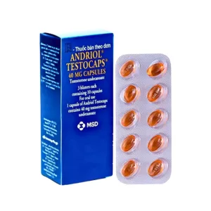 Andriol Testocaps 40mg (3 vỉ x 10 viên) - Hỗ trợ điều trị thiểu năng tuyến sinh dục nam giới