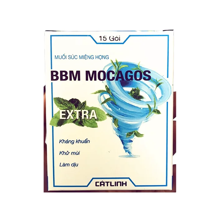 BBM Mocagos Extra (Hộp 30 gói) - Hỗ trợ làm giảm mùi hôi trong miệng, viêm họng, viêm nướu