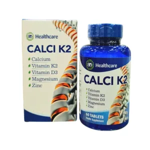Calci K2 Healthcare (Hộp 60 viên) - Bổ xung Canxi và Vitamin cần thiết cho xương