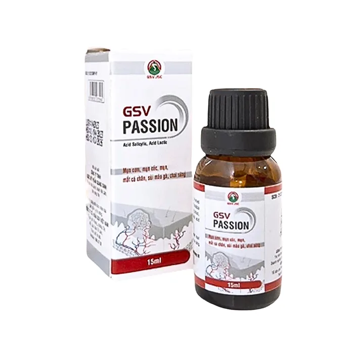 GSV Passion (Hộp 1 lọ 15ml) - Điều trị các bệnh về da liễu như mụn cơm, mụn cóc