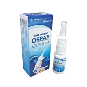 Ospay Haipharco (15ml) - Thuốc xịt mũi giảm tạm thời sung huyết mũi do cảm lạnh
