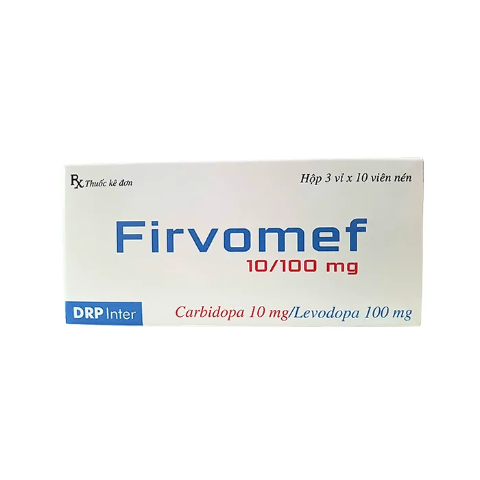 Firvomef 10/100mg (Hộp 30 viên) – Điều trị Parkinson