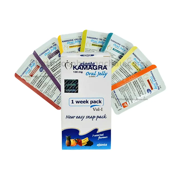 Kamagra Oral Jelly 100mg Sildenafil - Cải thiện khả năng tình dục cho nam giới