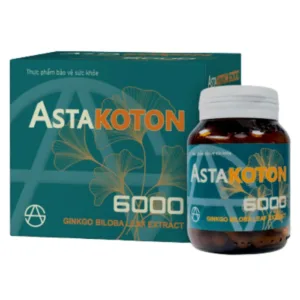 ASTAKOTON 6000 (Hộp 1 lọ x 90 viên) - Hỗ trợ hoạt huyết, tăng cường tuần hoàn não