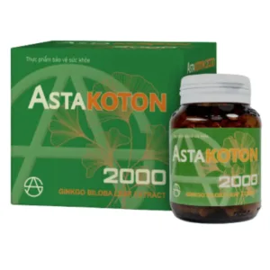 ASTAKOTON 2000 (Hộp 1 lọ x 150 viên) - Điều trị đau đầu, chóng mặt, ù tai, suy giảm trí nhớ