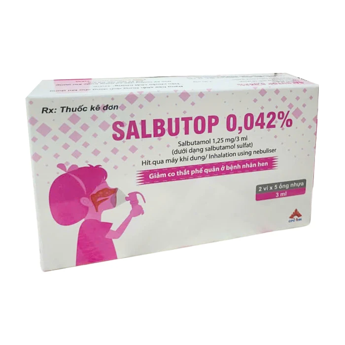 Salbutop 0.042 CPC1 Hộp 2 vỉ x 5 ống