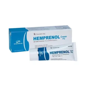 Hemprenol 20g (Betamethason) - Điều trị bệnh về da như viêm da dị ứng, vảy nến, hăm da