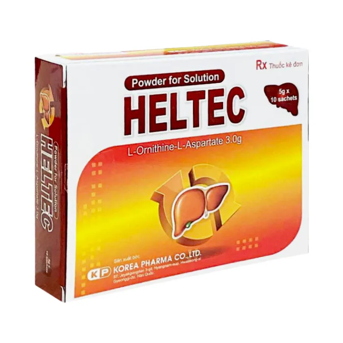 Heltec 3g (10 gói x 5g) - Điều trị giảm chức năng giải độc của gan, bệnh não gan tiềm ẩn