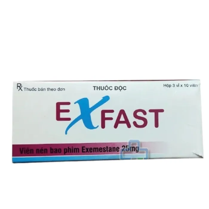 Exfast 25mg Synthon (Hộp 3 vỉ x 10 viên) - Thuốc điều trị ung thư vú