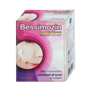Bessimozin (Hộp 3 vỉ x 10 viên) - Điều trị mụn, giảm dầu thừa cho da