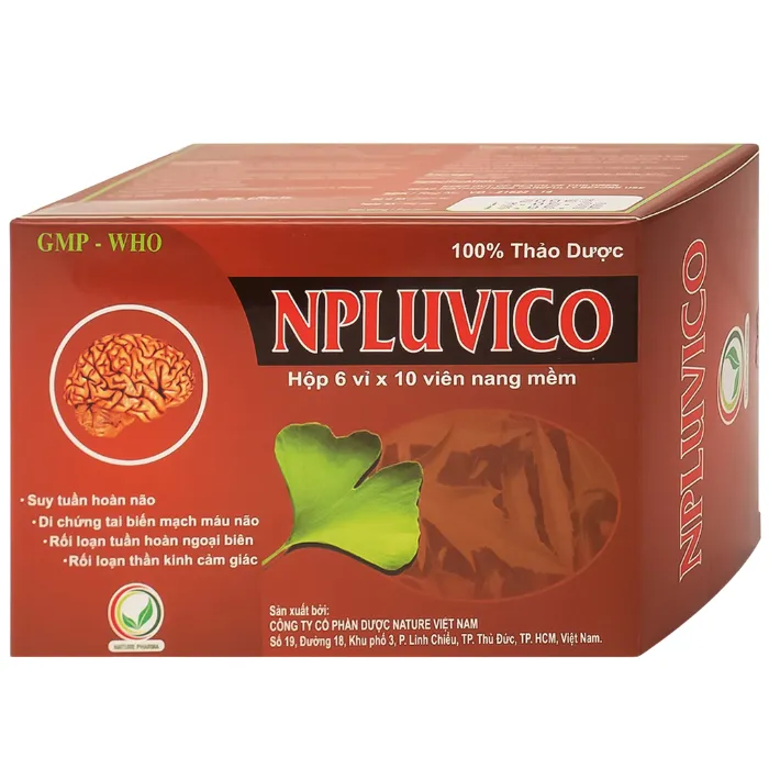 Npluvico Nature (6 vỉ x 10 viên) - Điều trị suy tuần hoàn não