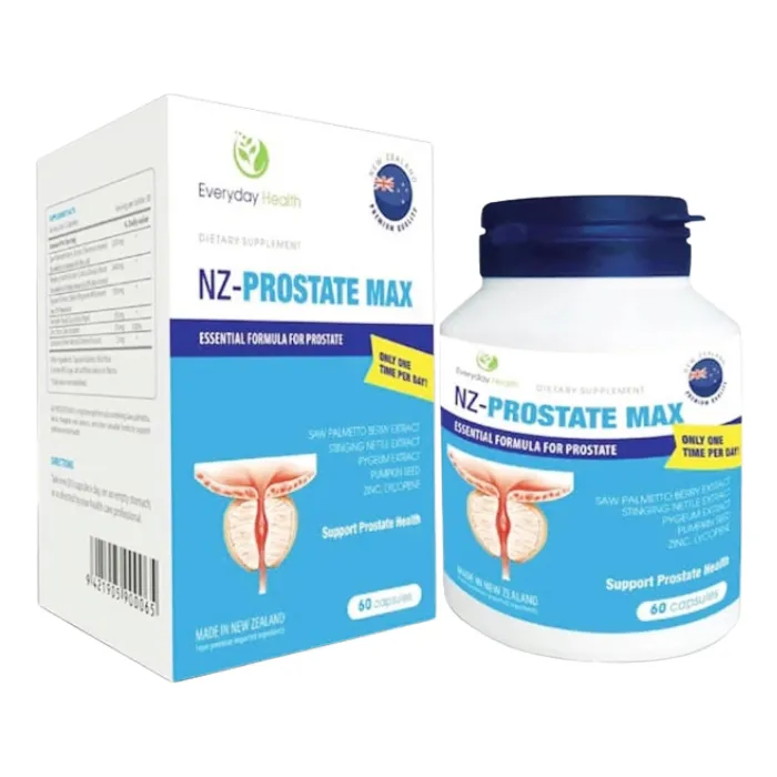 Nz-Prostate Max (Hộp 1 lọ x 60 viên) - Hỗ trợ giảm u xơ, phì đại tiền liệt tuyến lành tính