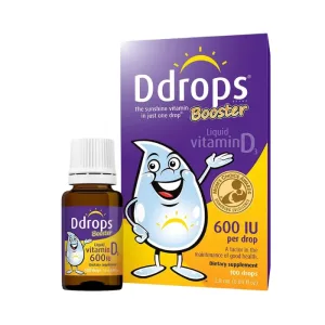 Ddrops Booster 600IU (2.8ml) - Cung cấp vitamin D3 thiết yếu cho cơ thể trẻ hằng ngày