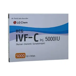 IVF-C 5000IU (Hộp 3 lọ + 3 ống 1ml) - Điều trị cho các trường hợp hiếm muộn