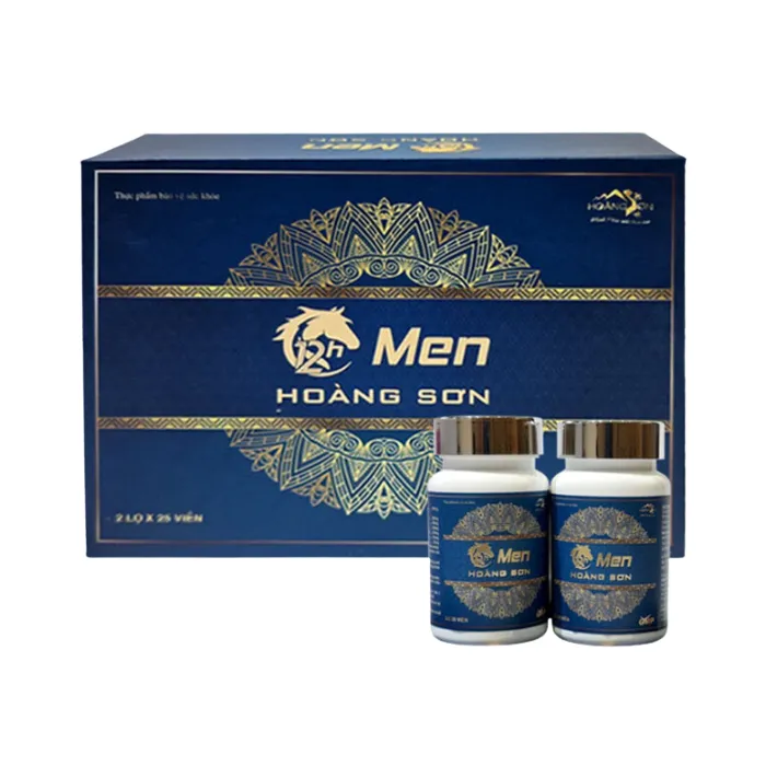 Men Hoàng Sơn (2 lọ x 25 viên) - Viên uống hỗ trợ tăng cường sinh lý 12h