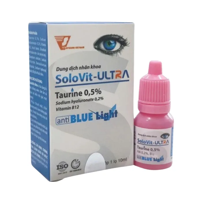 SoloVit-Ultra (Hộp 1 lọ 10ml) - Hỗ trợ chống viêm, cấp ẩm cho mắt, bôi trơn mắt