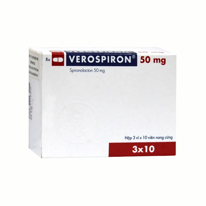 Verospiron 50mg Gedeon (3 vỉ x 10 viên) - Điều trị tăng huyết áp