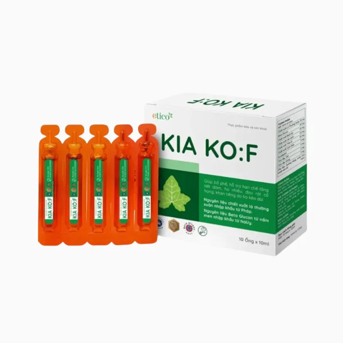 Kia KoF Etico (Hộp 10 ống) - Hỗ trợ bổ phế, giảm ho, đau rát cổ họng