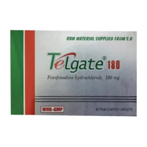 Telgate 180mg (Hộp 20 viên) - Hỗ trợ điều trị viêm mũi dị ứng, mày đay