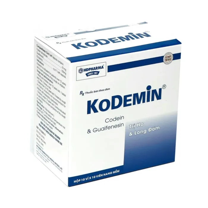 Kodemin (10 vỉ x 10 viên) - Điều trị ho khan, ho do kích ứng