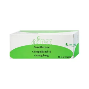 Air-X hương bạc hà (10 vỉ x 10 viên) - Chống đầy hơi và chướng bụng