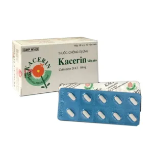 Kacerin 10mg (10 vỉ x 10 viên) - Điều trị triệu chứng viêm mũi