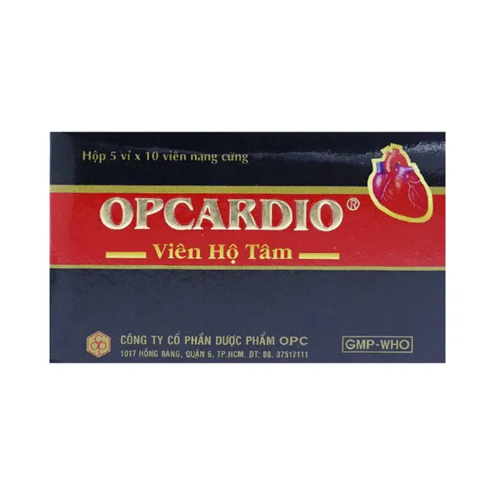 Viên Hộ Tâm Opcardio (5 vỉ x 10 viên) - Phòng ngừa và điều trị các chứng đau thắt ngực