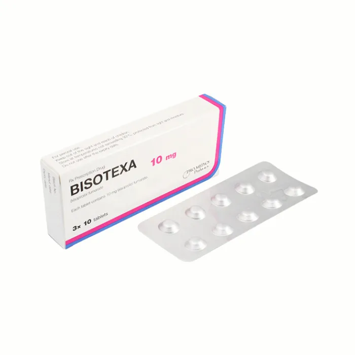 Bisotexa 10mg (Hộp 3 vỉ x 10 viên) - Điều trị tăng huyết áp