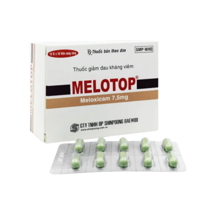 Melotop 7.5mg (10 vỉ x 10 viên) - Giảm đau, kháng viêm xương khớp