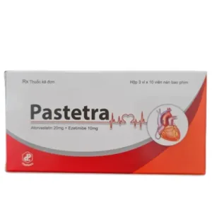 Pastetra 20mg/10mg Ezetimibe - Phòng ngừa các bệnh tim mạch, tăng cholesterol máu