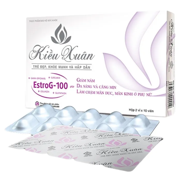 GLUTA Gold White (2 vỉ x 10 viên) - Kiều Xuân Vinh Gia hỗ trợ giảm nám, da sáng và căng mịn